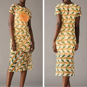 FARM Rio Tucan Sunshine Mesh Midi Dress XS